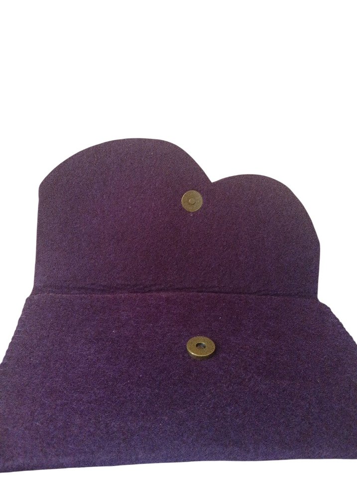 Mor Çiçekli Kadın Portföy Cüzdan - Görsel 3