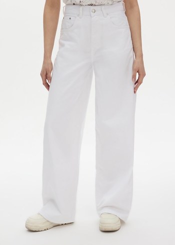 LTB Beyaz Genis Paca Denim Pantolon