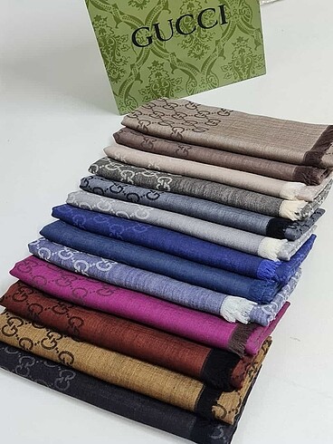 Gucci yün ipek şal