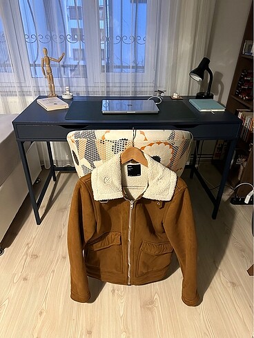 Bershka Suni Yünlü Süet Ceket