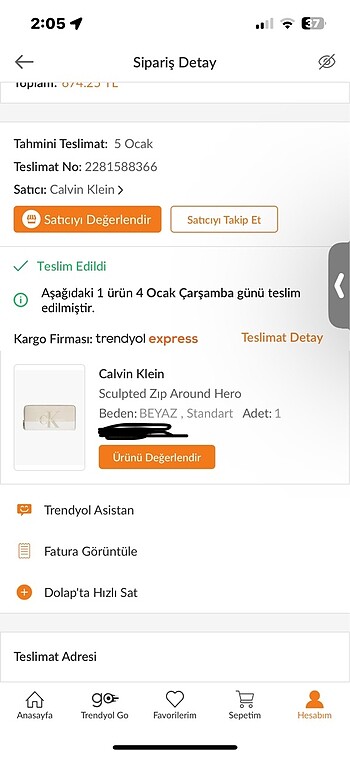 Calvin klein cüzdan - Görsel 7