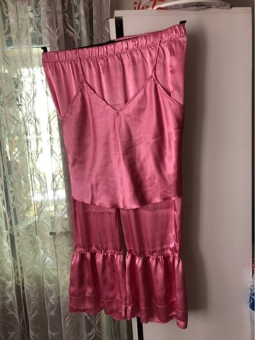 40 Beden Kasın saten pijama takımı