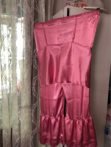40 Beden pembe Renk Kasın saten pijama takımı