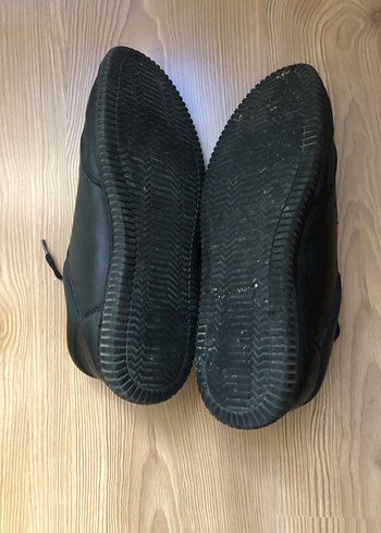 Erkek Siyah Minimalist Ayakkabı Bağcığı - Görsel 6