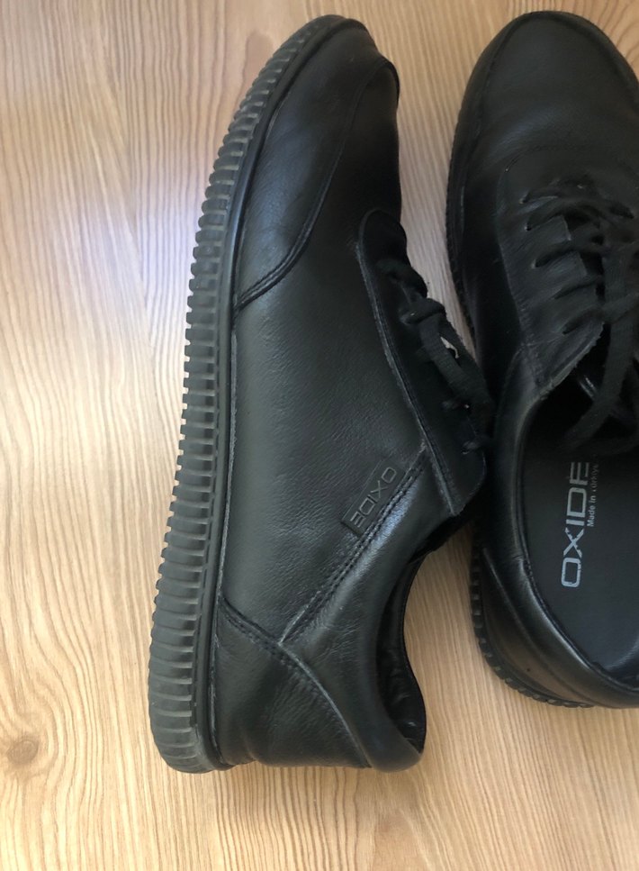 Erkek Siyah Minimalist Ayakkabı Bağcığı - Görsel 5