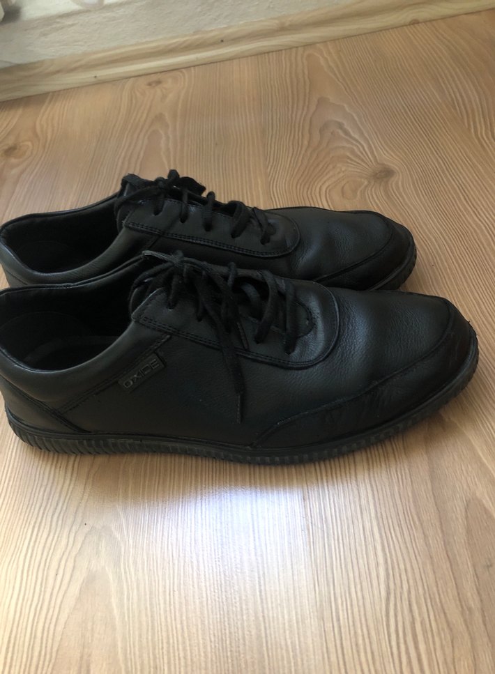 Erkek Siyah Minimalist Ayakkabı Bağcığı - Görsel 2