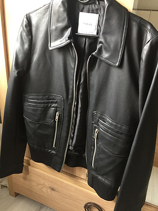 Mango Mango xs -s uyumlu deri ceket
