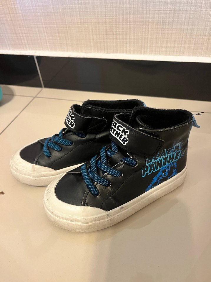 H&M erkek Çocuk Siyah Mavi Siyah Panter Spor Ayakkabı - Görsel 2