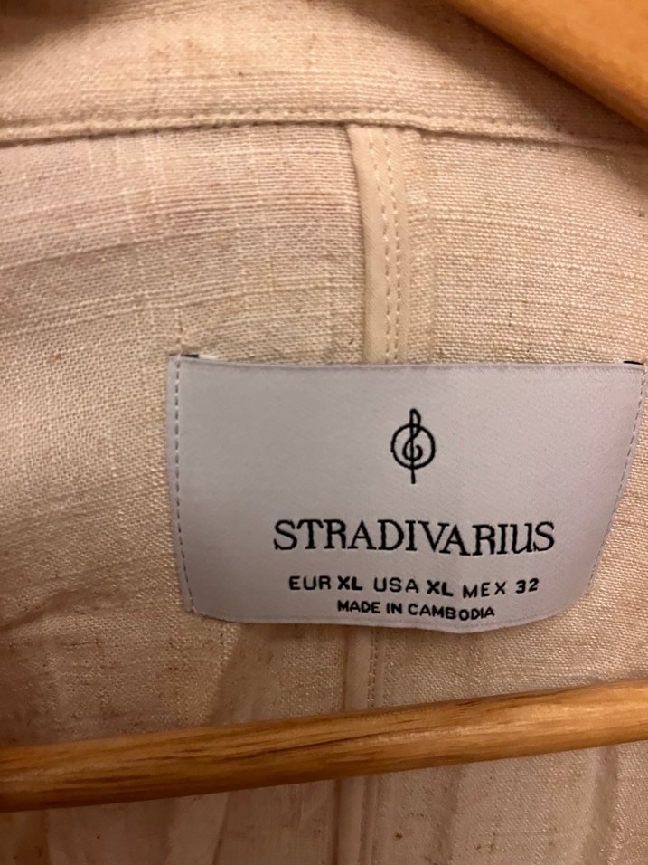 Stradıvarıus keten trençkot - Görsel 3