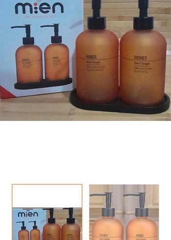 Turuncu Sıvı Sabun ve Bulaşık Deterjan Seti - Görsel 2