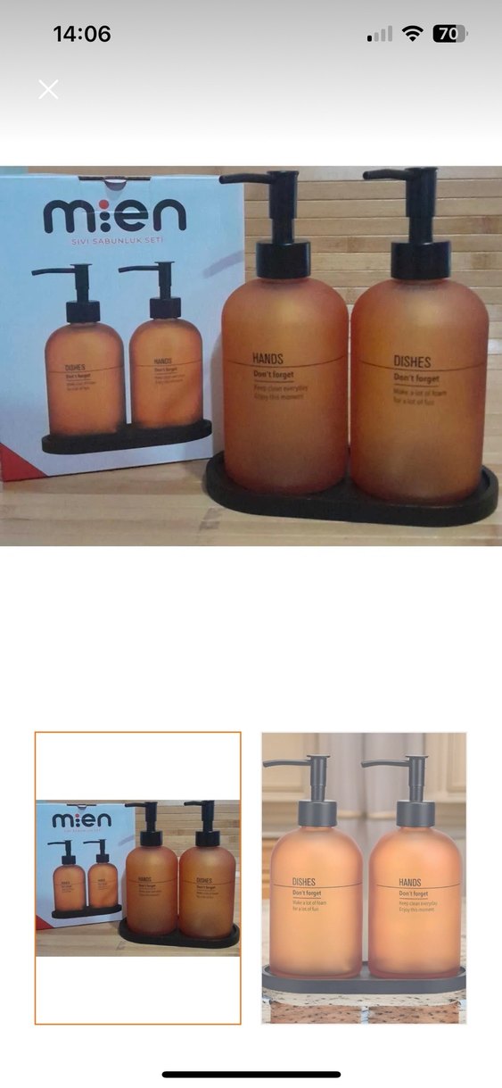 Turuncu Sıvı Sabun ve Bulaşık Deterjan Seti - Görsel 2