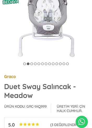 Beden Salıncak E BEBEK ürünü