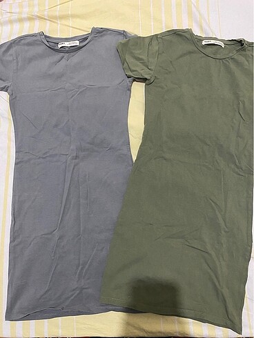 Pull and Bear Kısa kollu elbise