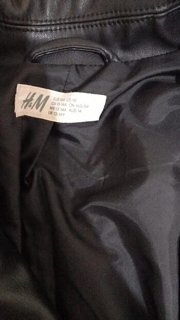 H&M H&M deri ceket 