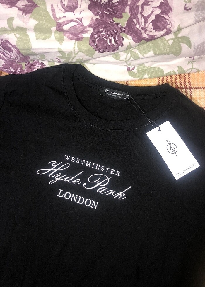 Yazı baskılı tişört - Görsel 2