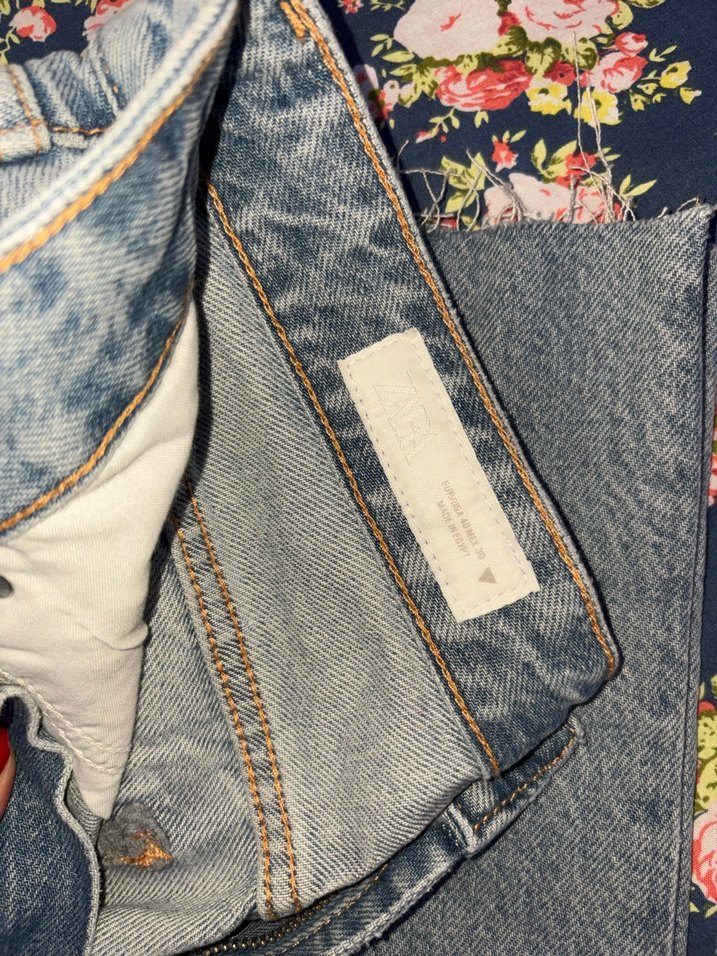 Düğmeli Mavi Midi Kadın Kot Pantolon - Görsel 4