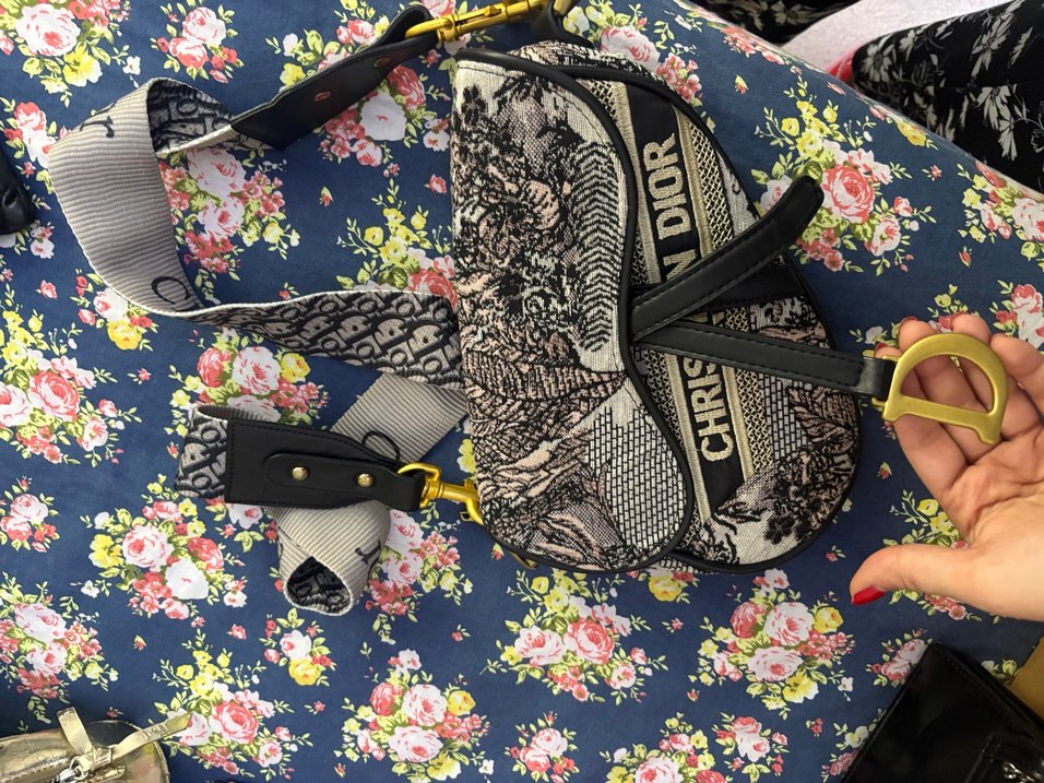 Baskılı Kemerli Kadın Çanta - Görsel 3