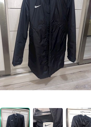Nike Siyah Kapusonlu Yagmurluk