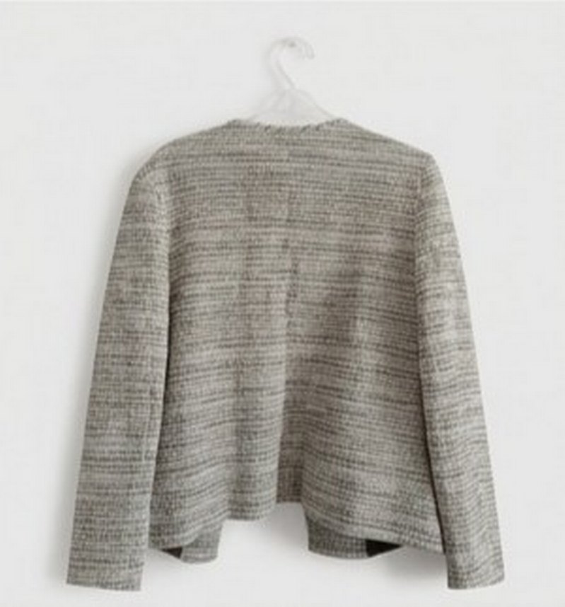 Şıklığın ve Rahatlığın Buluştuğu Gri Melanj Blazer — görsel 3/6