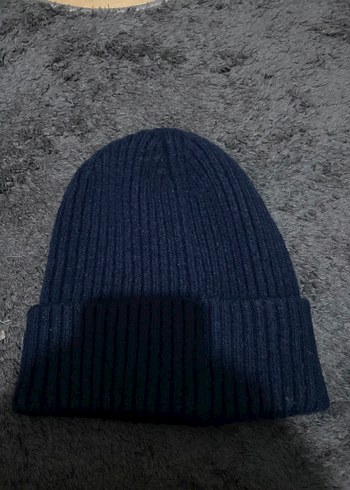 Kadın Yün Bere lacivert ve bordo kızıl - Görsel 2