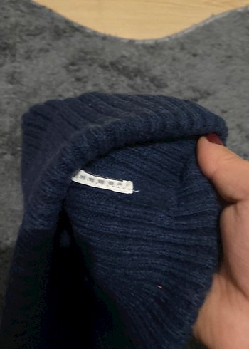 Kadın Yün Bere lacivert ve bordo kızıl - Görsel 4