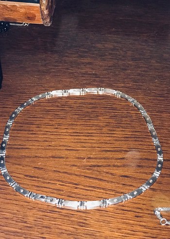 Bej Minimalist Erkek Kolye - Görsel 2