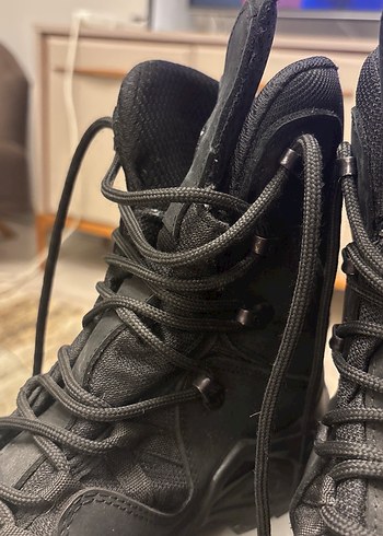 Siyah Kamuflaj Desenli Erkek Biker Botları - Görsel 6