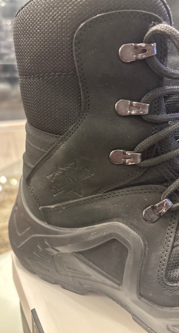 Siyah Kamuflaj Desenli Erkek Biker Botları - Görsel 2