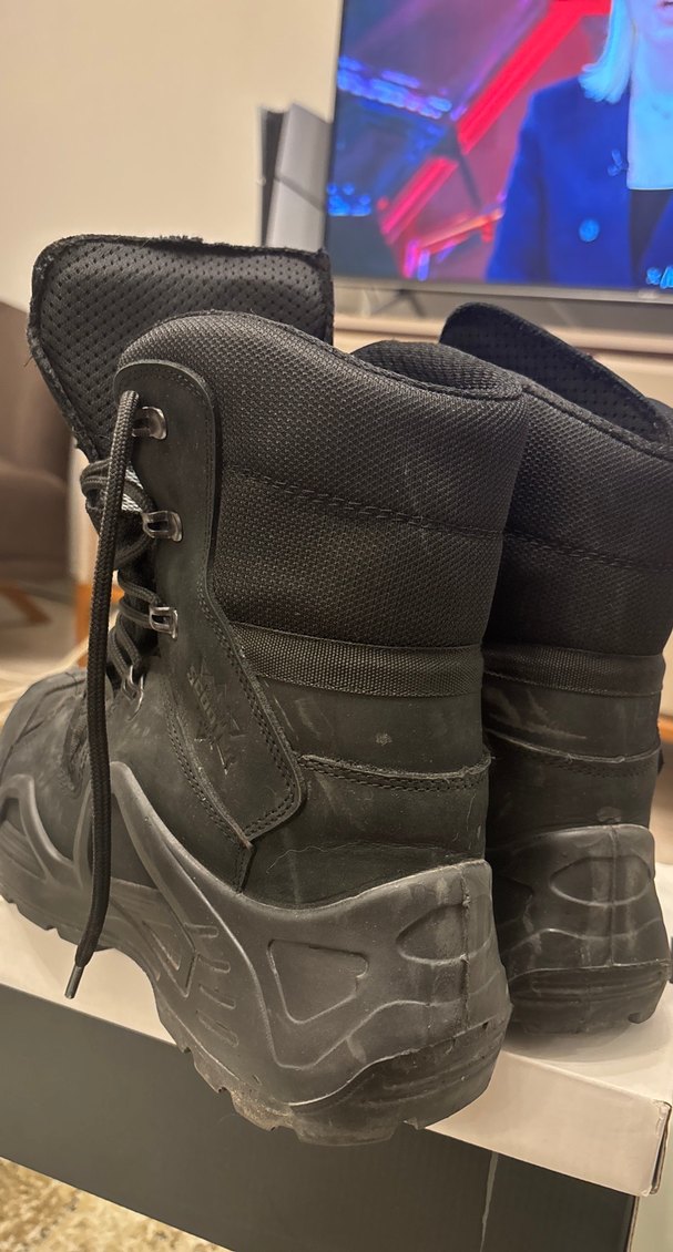 Siyah Kamuflaj Desenli Erkek Biker Botları - Görsel 3