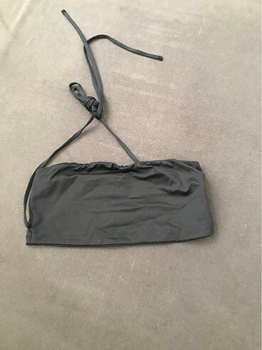 İpli bikini üstü