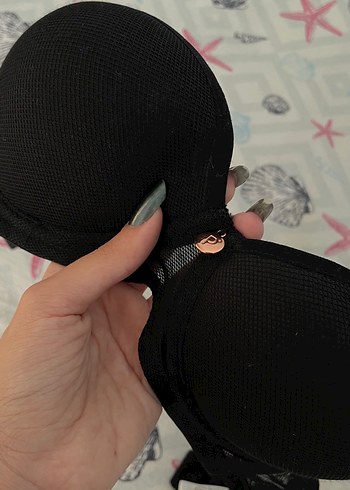 Siyah Goth Tarzı Düz Sütyen