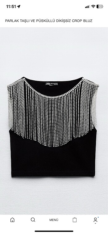 Zara Crop Bluz