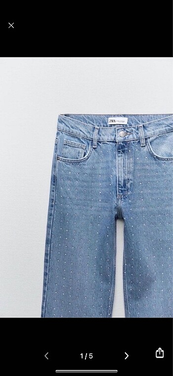 Zara taşlı jean