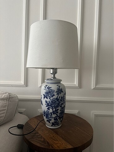 Linens blue blanc abajur