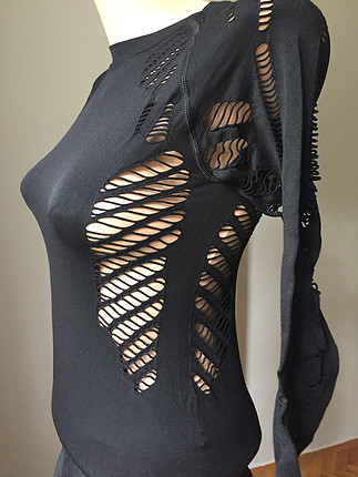  Newlook çıtçıtlı transparan body