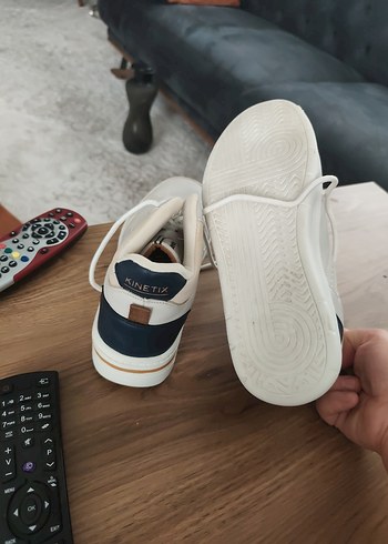 Beyaz Bağcıklı Stiletto Topuklu Kadın Spor Ayakkabı - Görsel 4