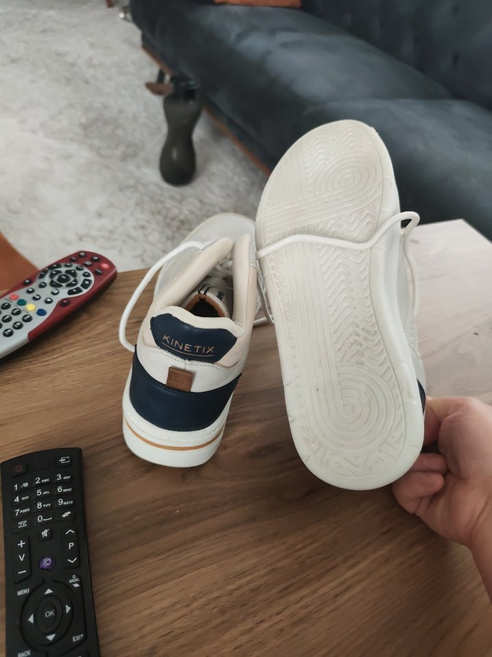 Beyaz Bağcıklı Stiletto Topuklu Kadın Spor Ayakkabı - Görsel 4