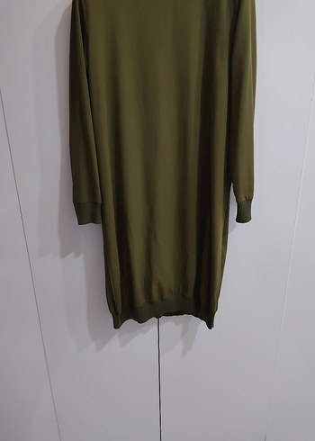 Kadın Haki Uzun Kollu Salaş Tunik - Görsel 4