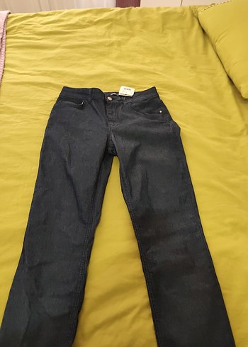 Siyah Midi Boy Regular Fit Kadın Kot Pantolon - Görsel 2