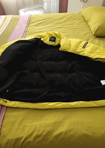 Sarı Fermuarlı erkek Kışlık Mont - Görsel 5