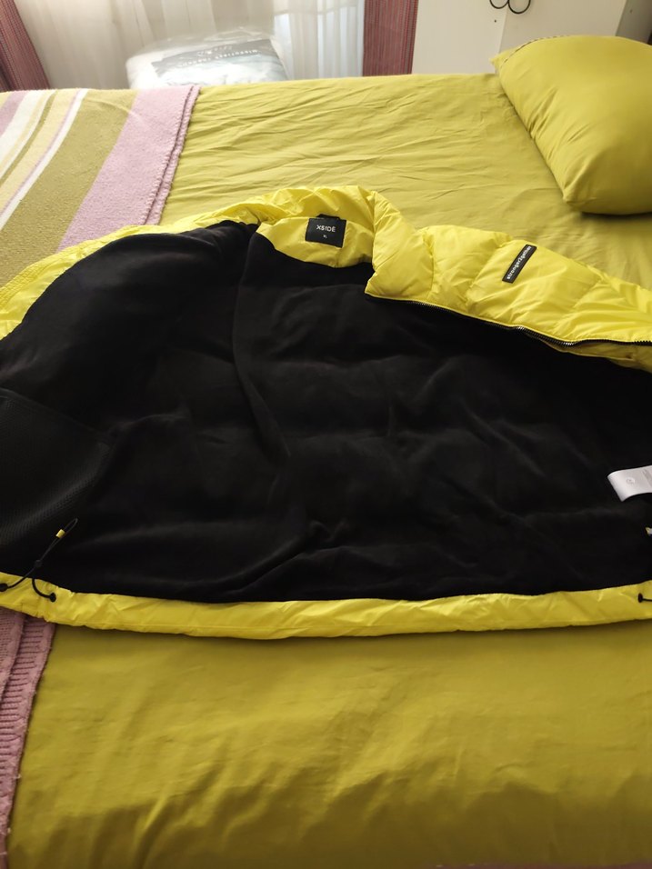 Sarı Fermuarlı erkek Kışlık Mont - Görsel 5