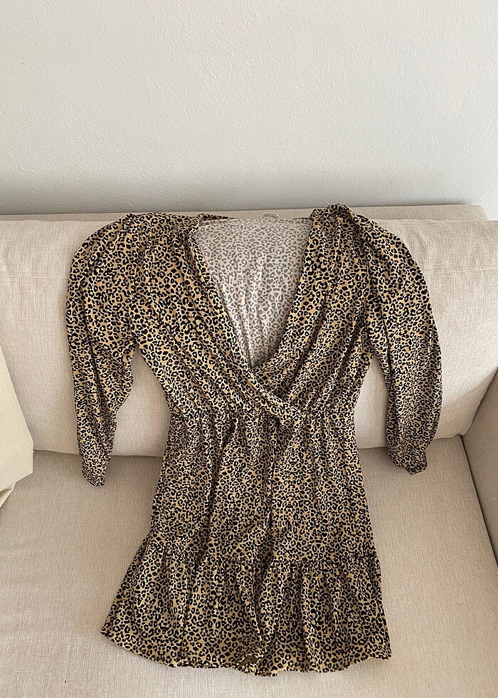 MANGO LEOPAR ELBİSE - Görsel 2