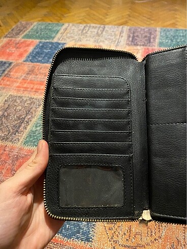 MAVİ siyah deri cüzdan - Görsel 3