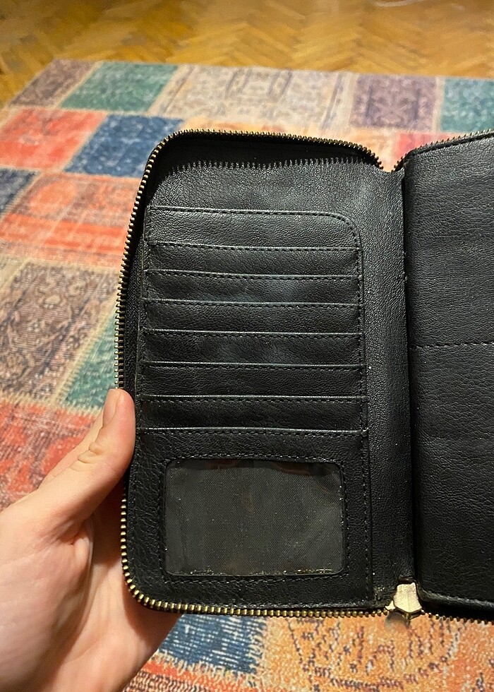 MAVİ siyah deri cüzdan - Görsel 3
