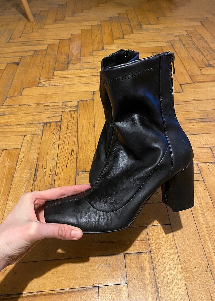 Siyah topuklu bot - Görsel 3