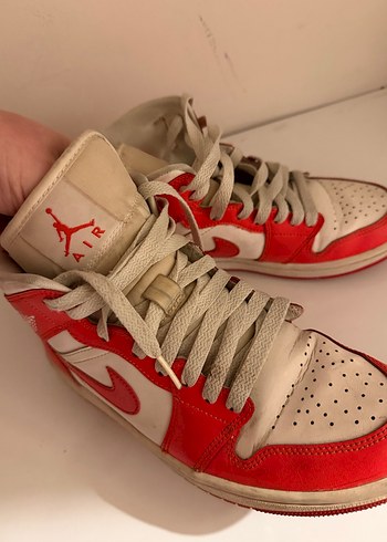 Kırmızı Bağcıklı Spor Ayakkabı - Görsel 4