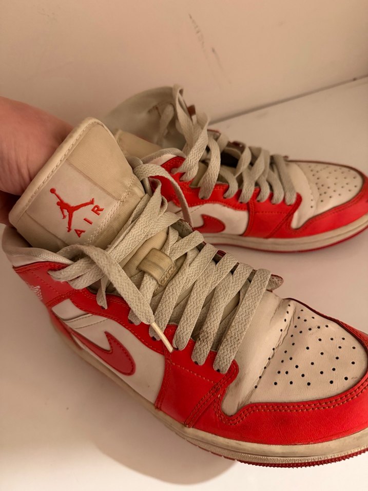 Kırmızı Bağcıklı Spor Ayakkabı - Görsel 4