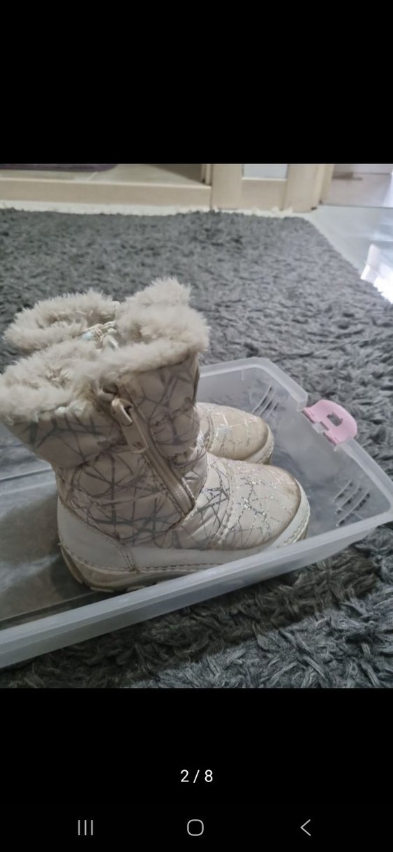 Kız Çocuk Beyaz kar botu - Görsel 2