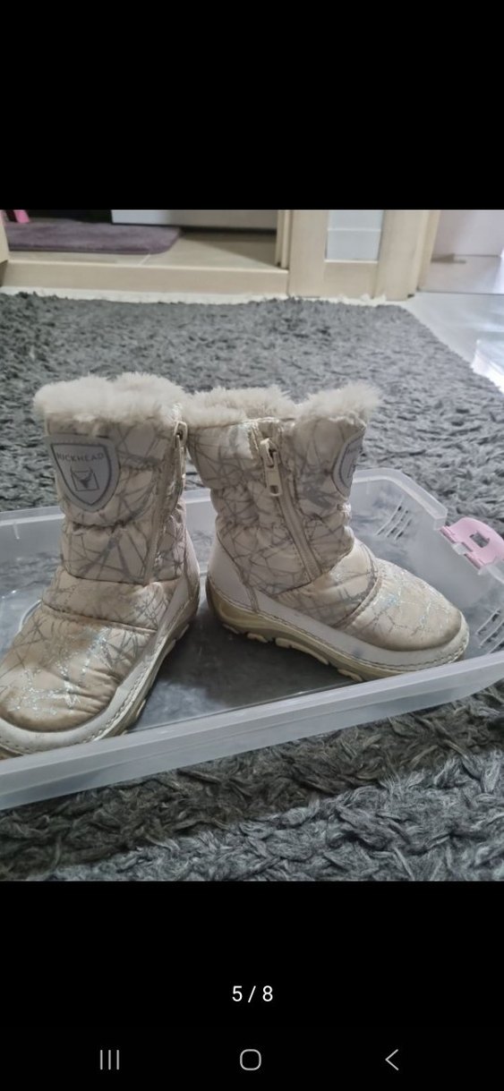 Kız Çocuk Beyaz kar botu - Görsel 5