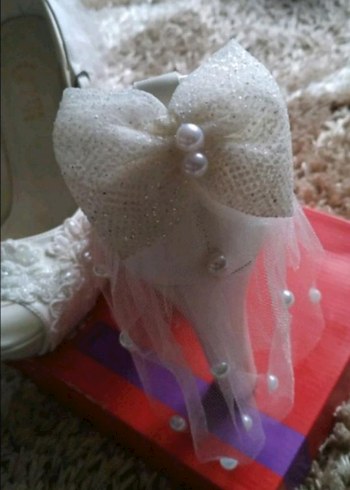 beyaz gelin ayakkabısı - Görsel 2